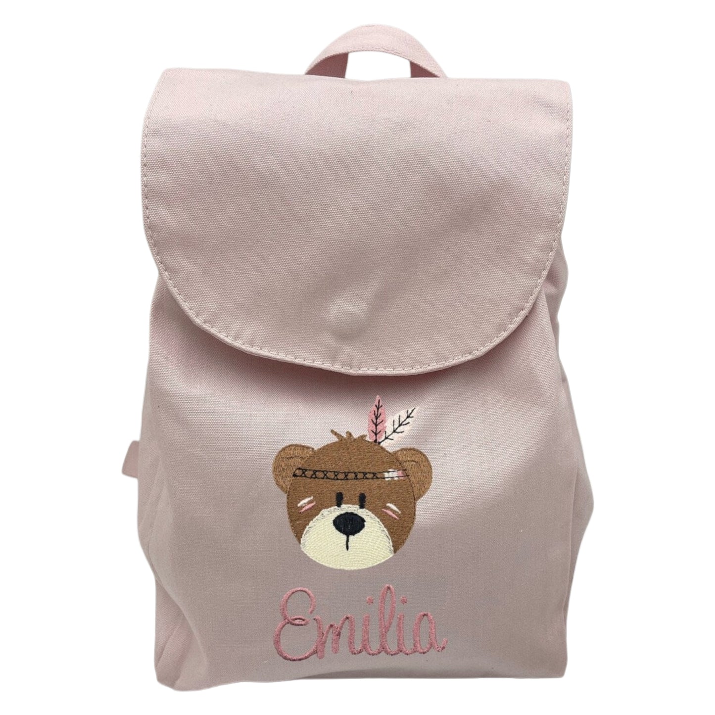 Kinder Rucksack mit Namen rosa