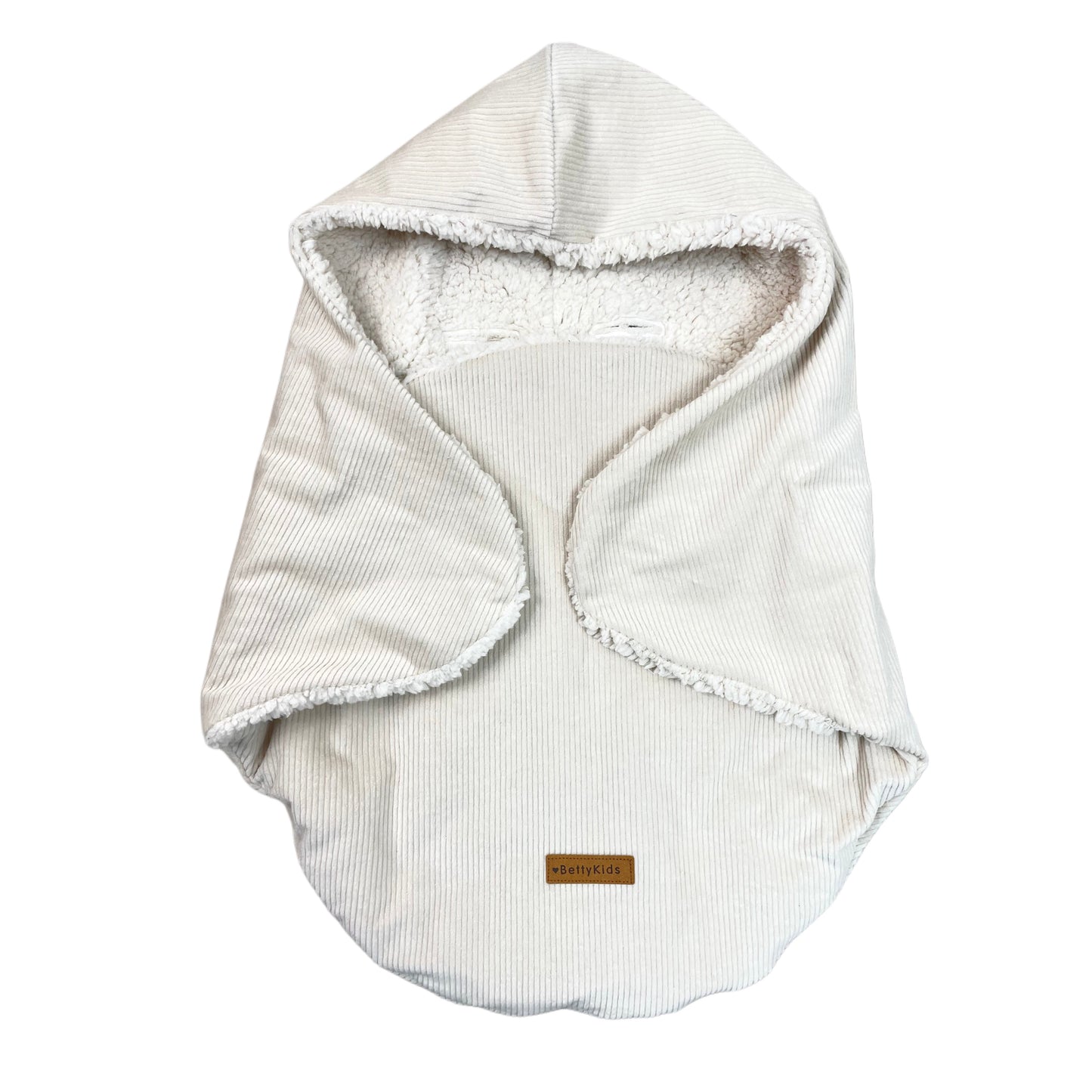 Einschlagdecke für Babyschale creme