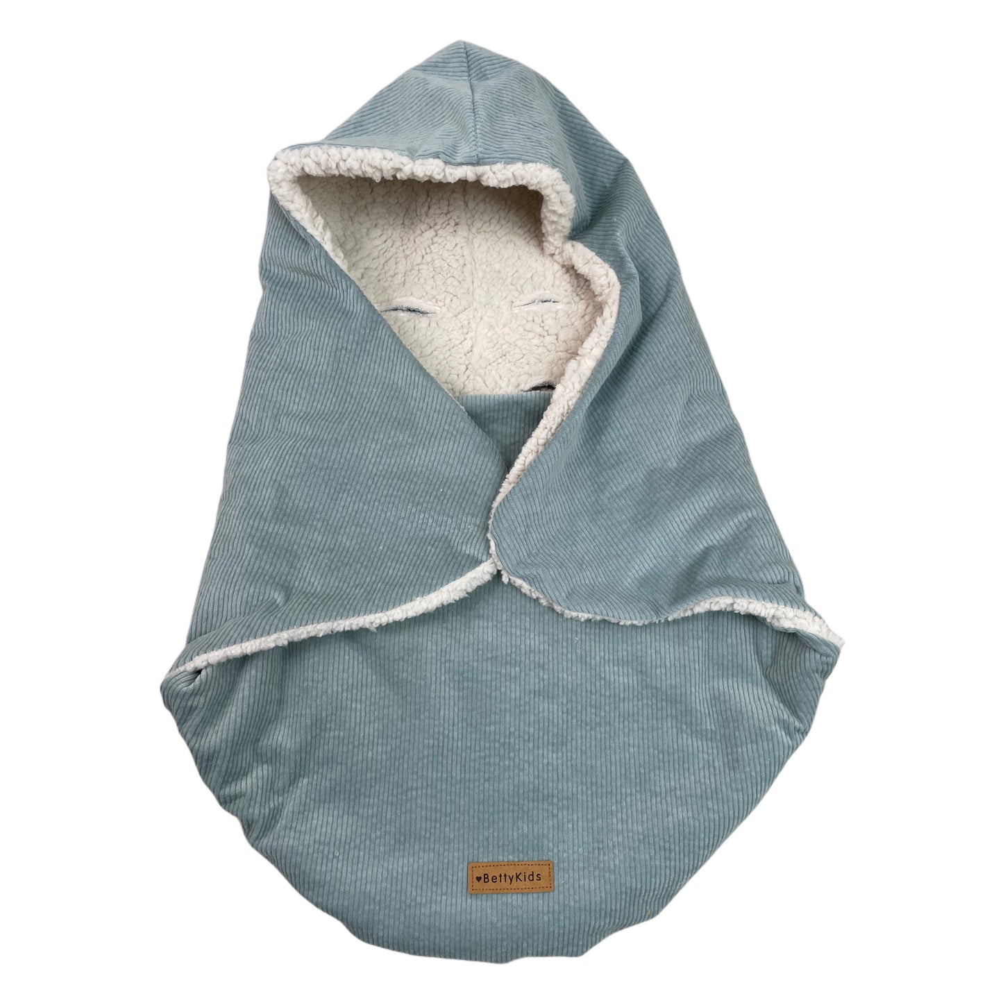 Einschlagdecke für Babyschale altgrün