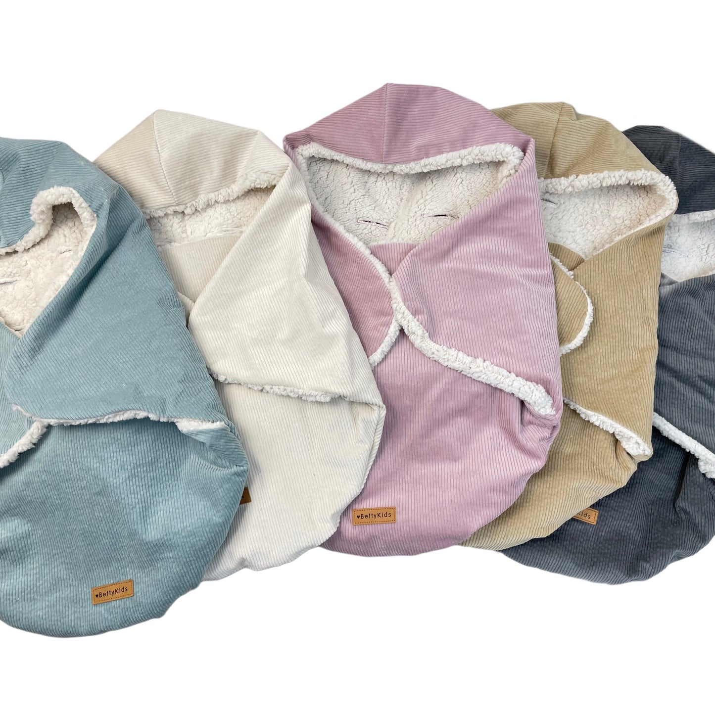 Einschlagdecke für Babyschale altgrün