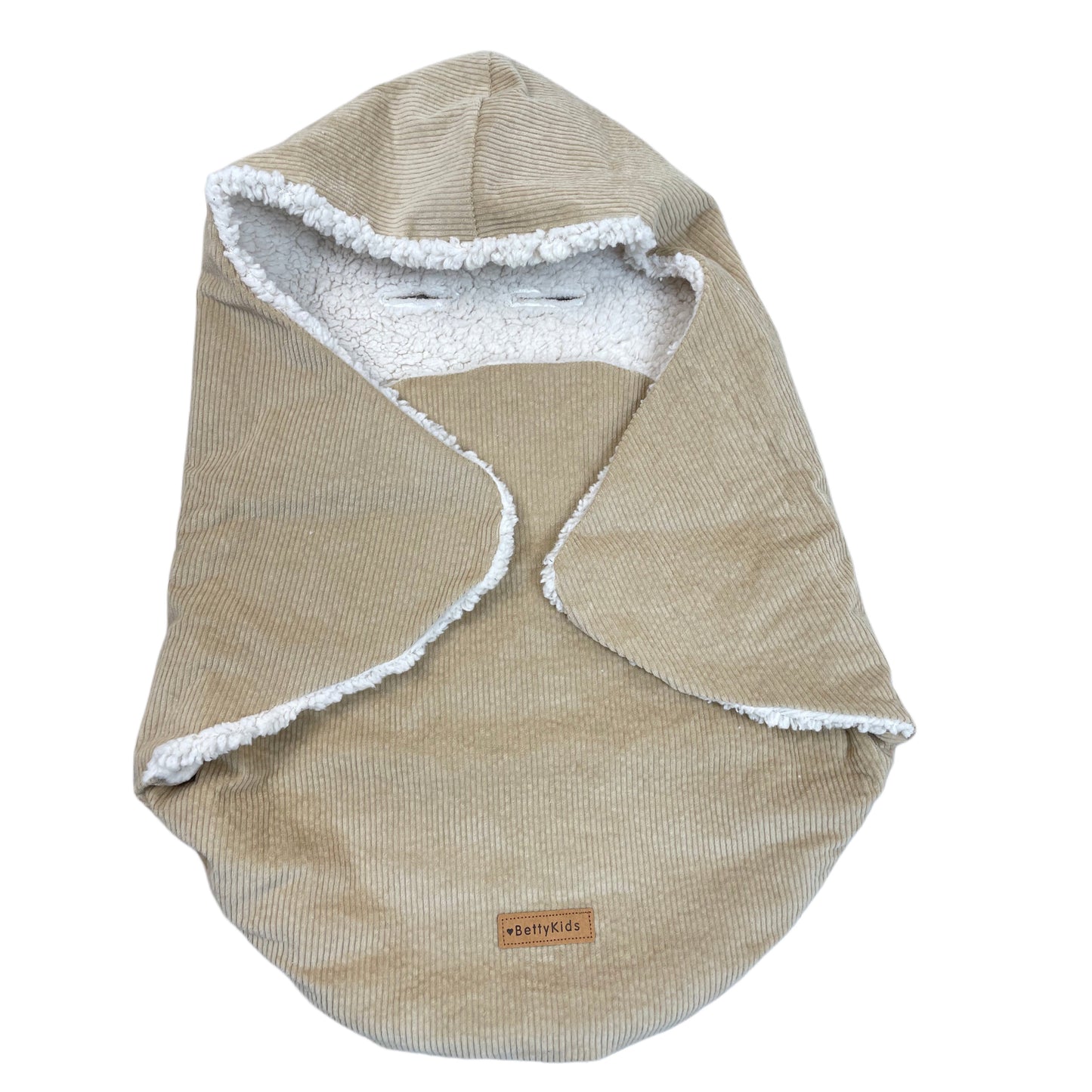 Einschlagdecke für Babyschale sand
