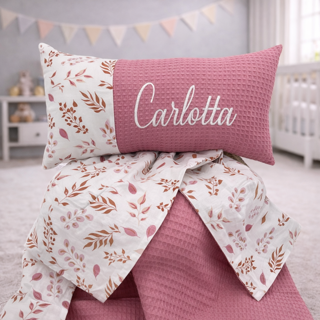 Babydecke  mit Name Beere, Waldbeere
